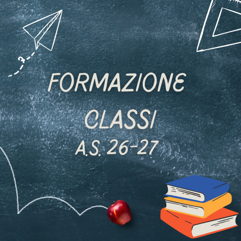 Comunicazione formazione classi prime a.s. 2026/27